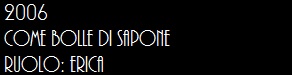 Come bolle di sapone